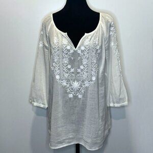 Talbots White Top Women Size M Everyday
